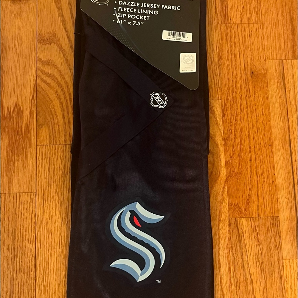 Navy Hero Jersey Scarf with Zip Pocket